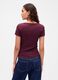 Stretch Purple T-shirt with Short Sleeves_1