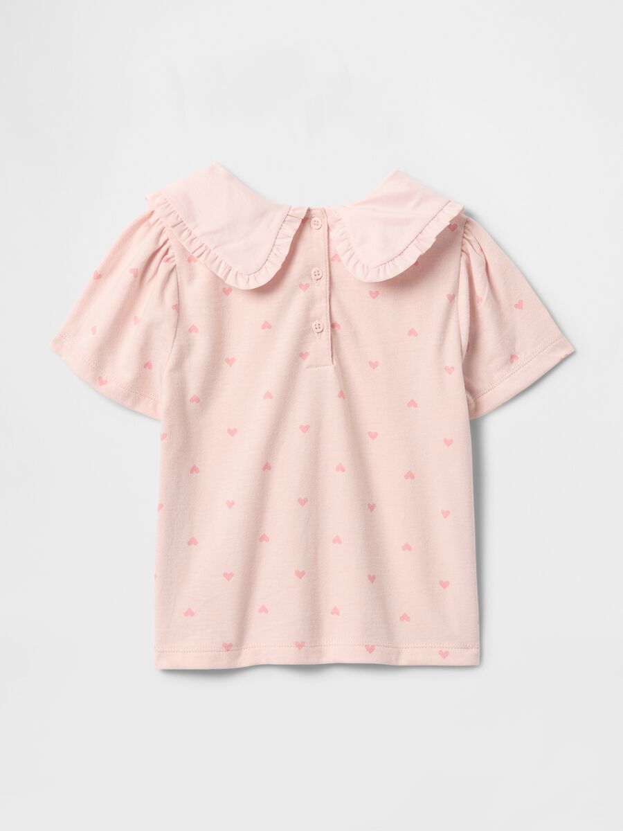 Pink Heart Pattern T-Shirt GAP Kids Baby Girl_1