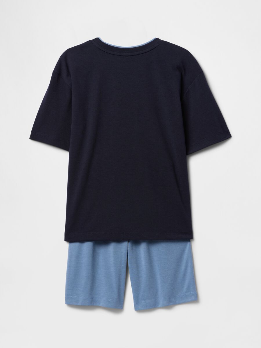 Blue children's pyjamas with Captain America print Boy_1