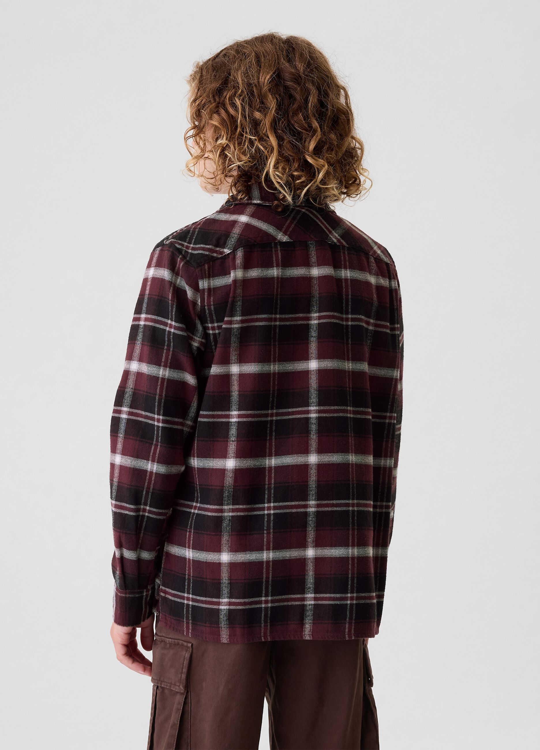 Camicia in flanella con fantasia check_2