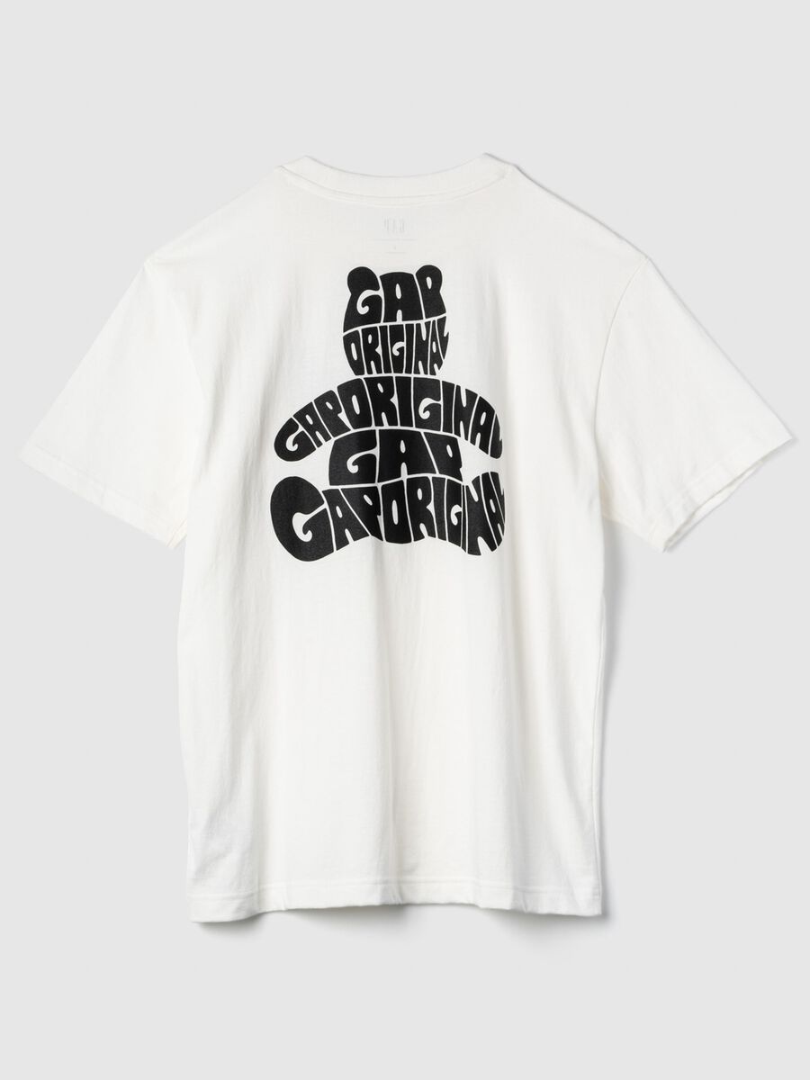 T-shirt in cotone con stampa orsetto Uomo_2