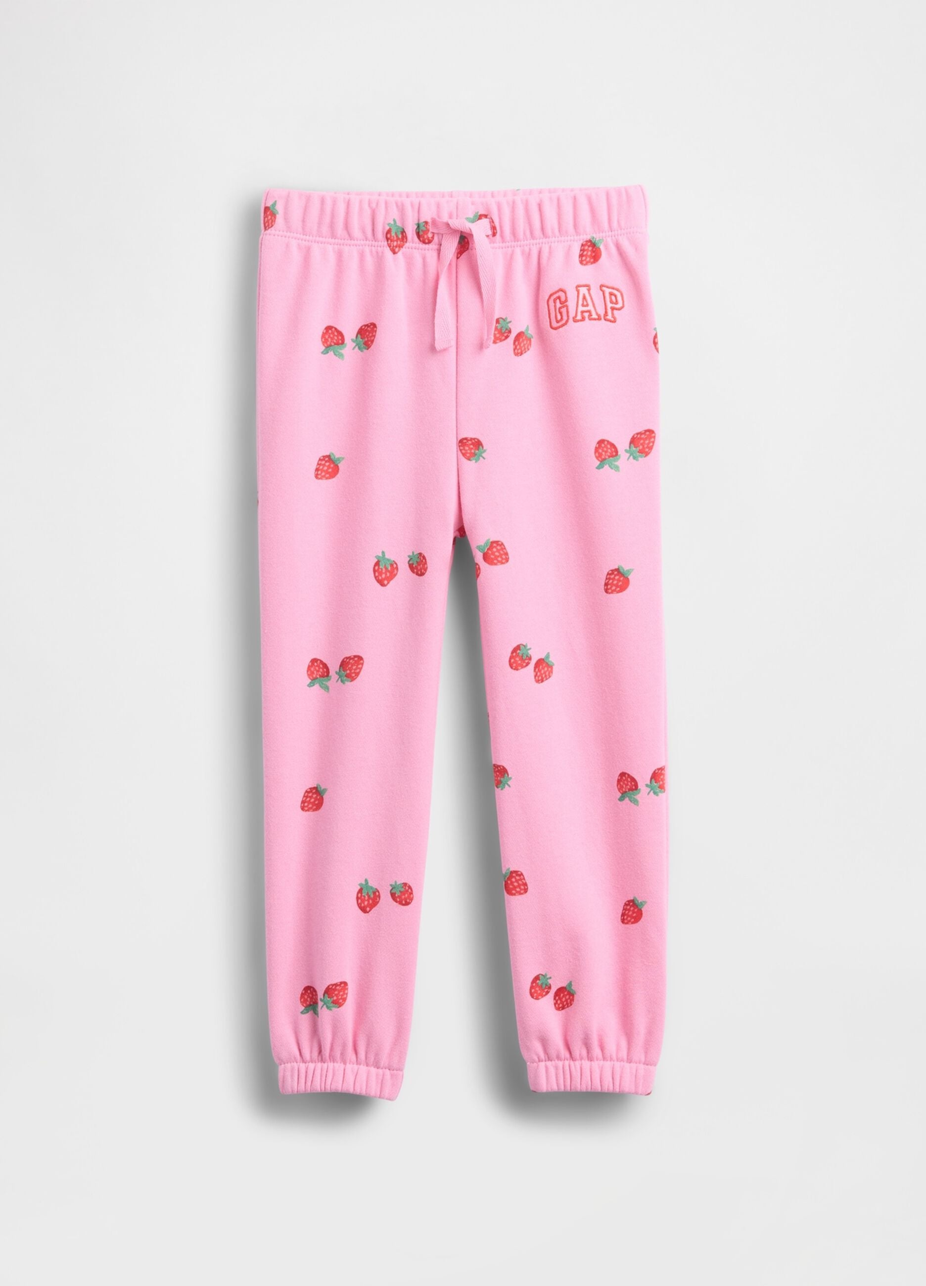 Joggers in misto cotone con logo GAP e stampa fragole 