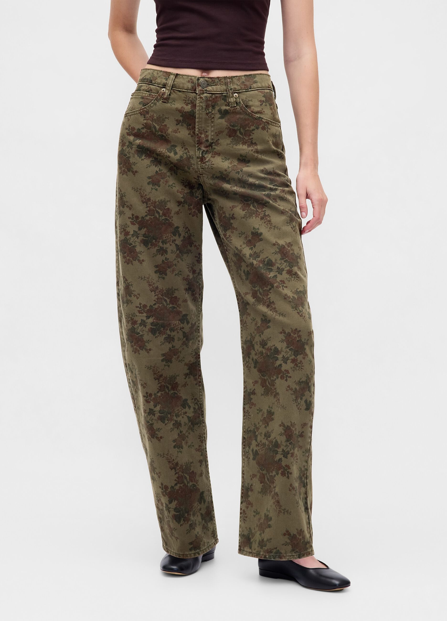 Pantaloni in cotone con stampa