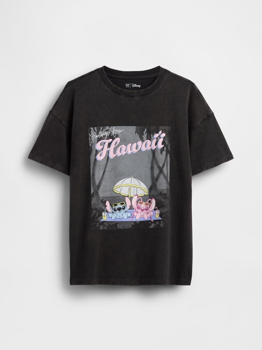 T-shirt Stitch Disney a maniche corte in puro cotone Bambina_2