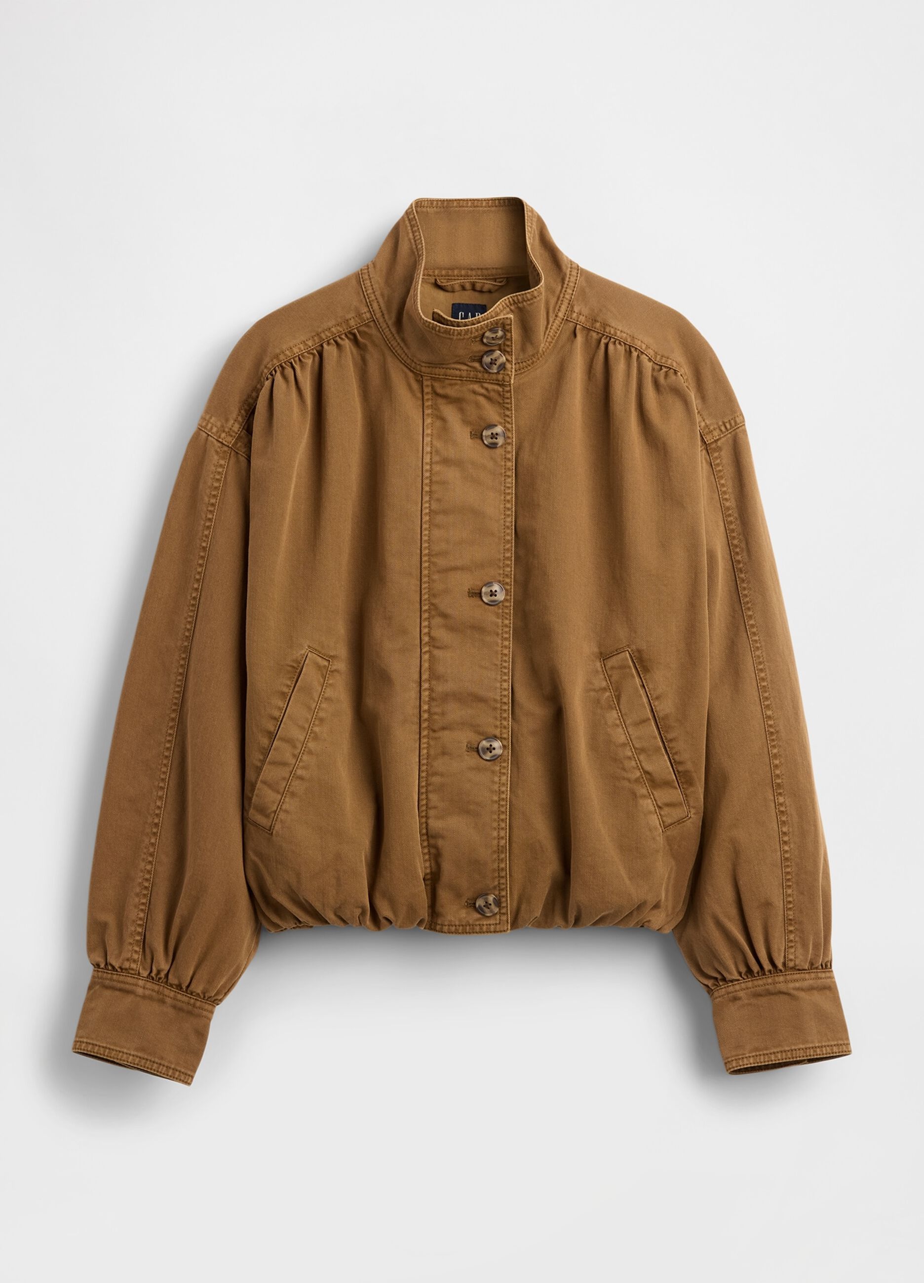 Giacca marrone in cotone_4