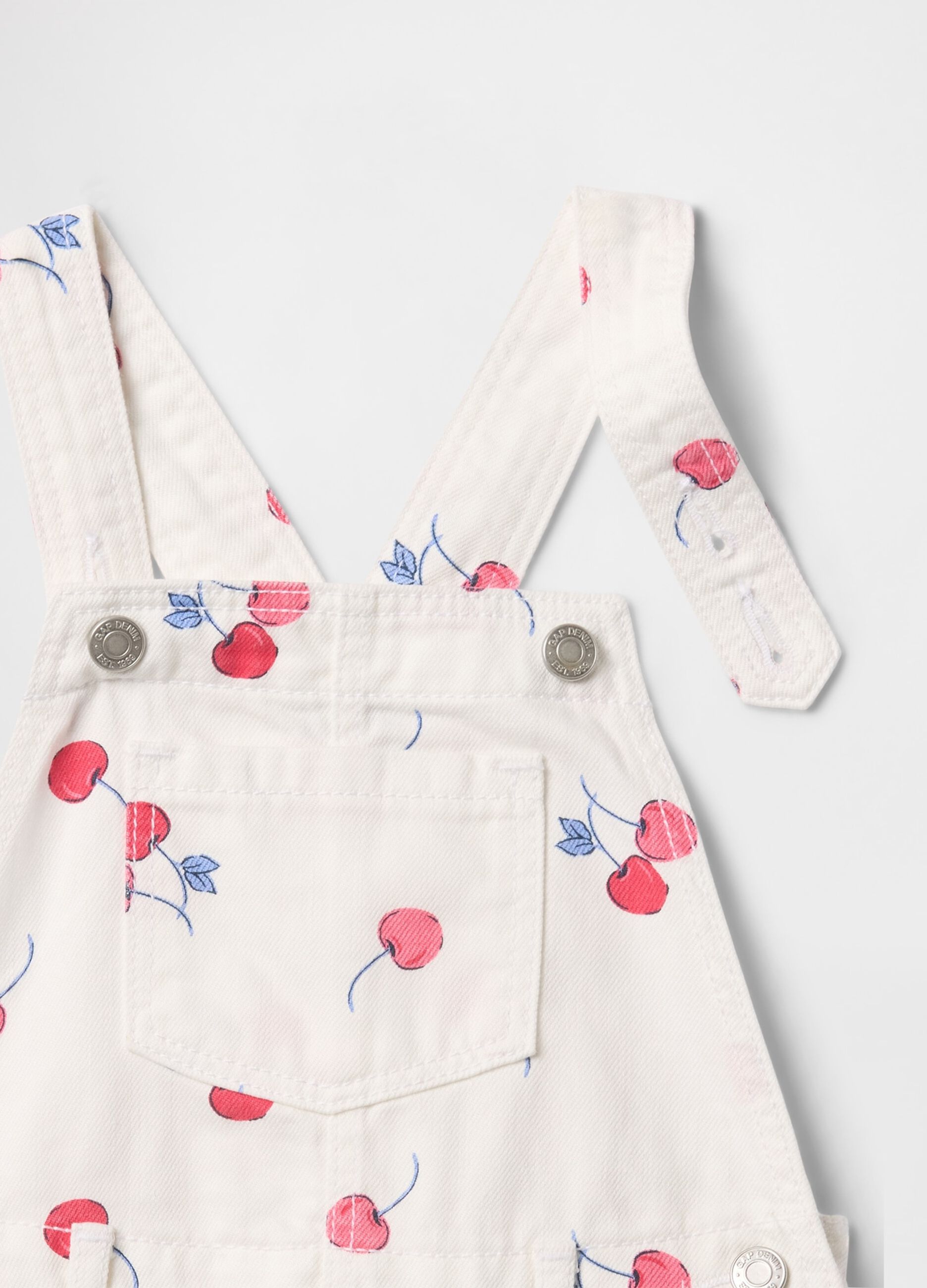 Salopette bianca con stampa ciliegie GAP Kids_2
