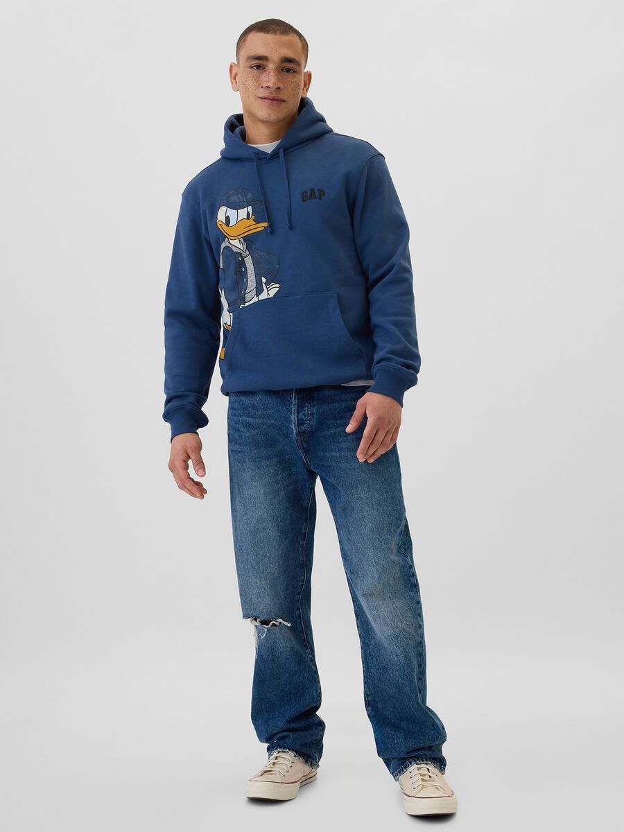 Felpa con cappuccio stampa Donald Duck Uomo_1