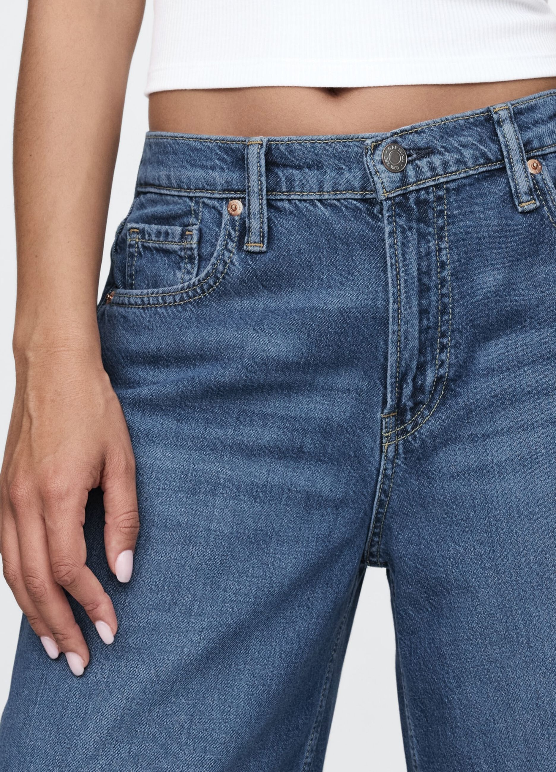 Jeans a gamba larga denim Gap_6