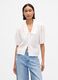Camicetta bianca con maniche corte a palloncino_0
