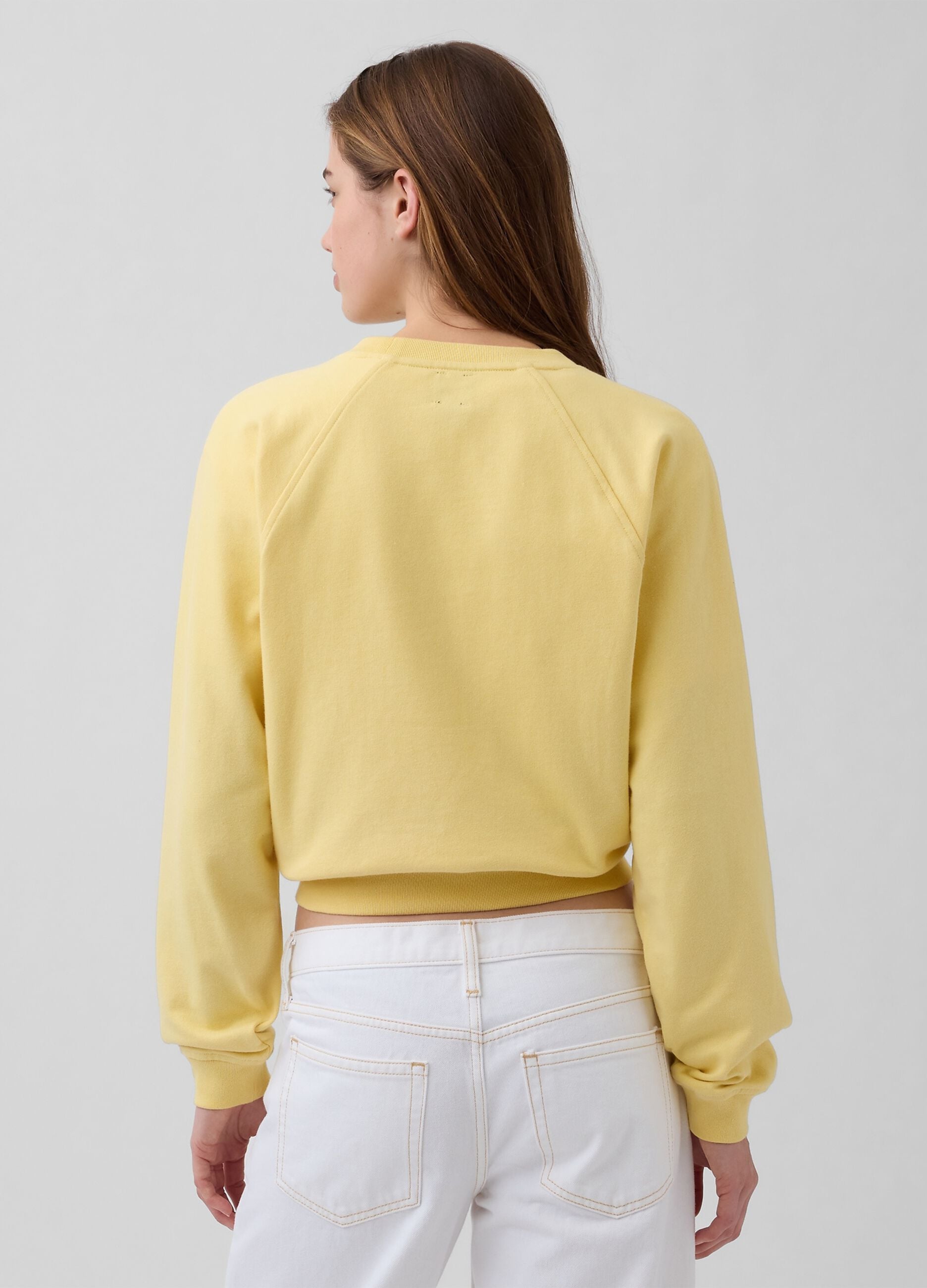 Felpa girocollo in misto cotone con logo GAP