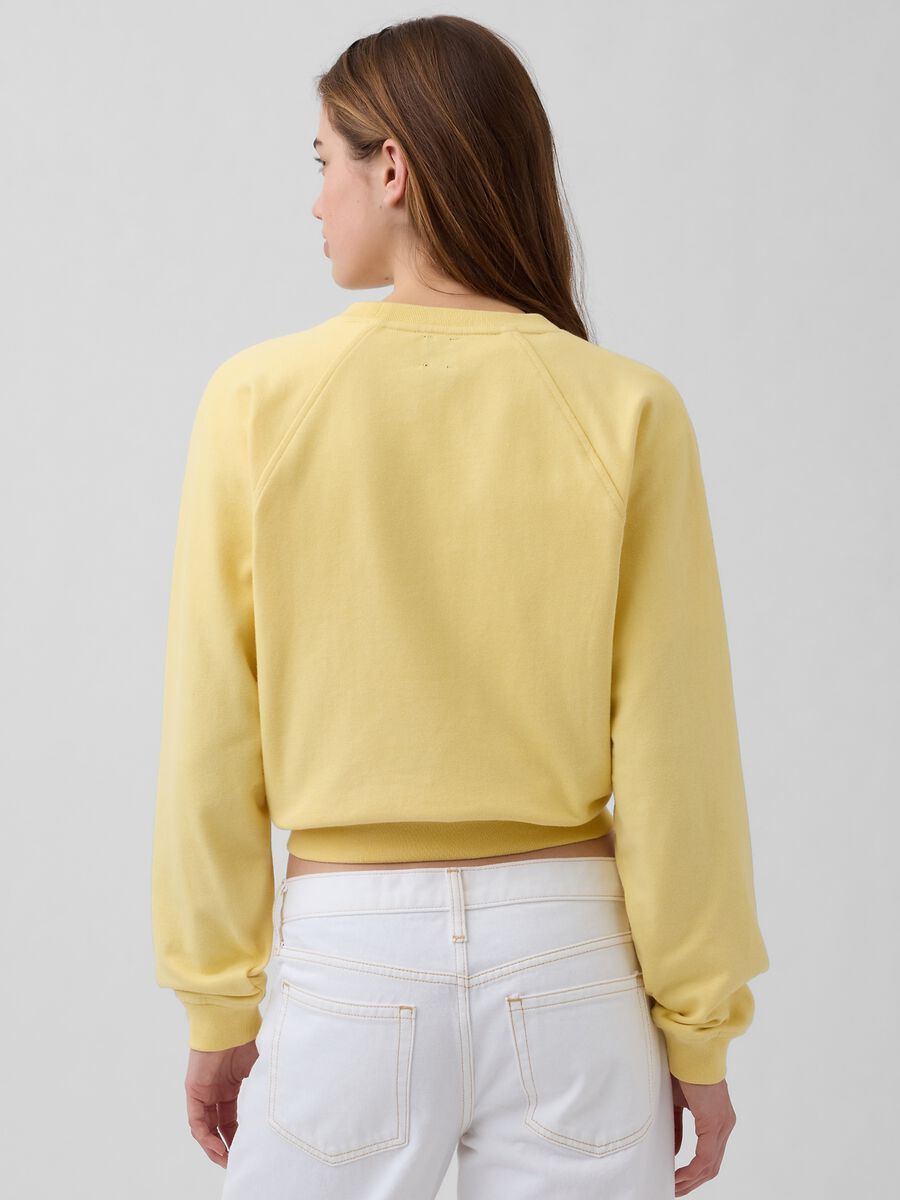 Felpa girocollo in misto cotone con logo GAP Donna_1