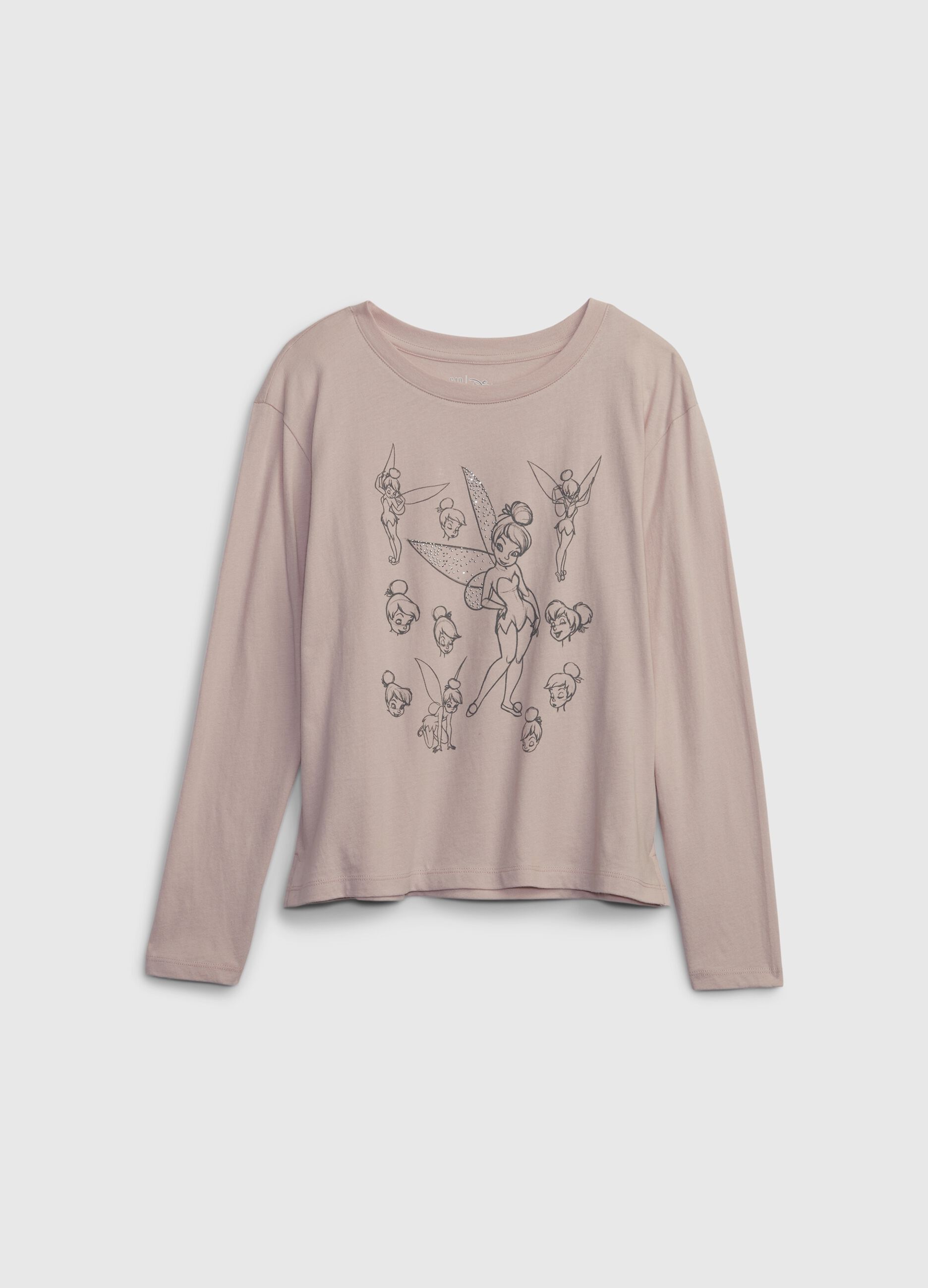Long-sleeved T-shirt with Disney print and diamantés_2