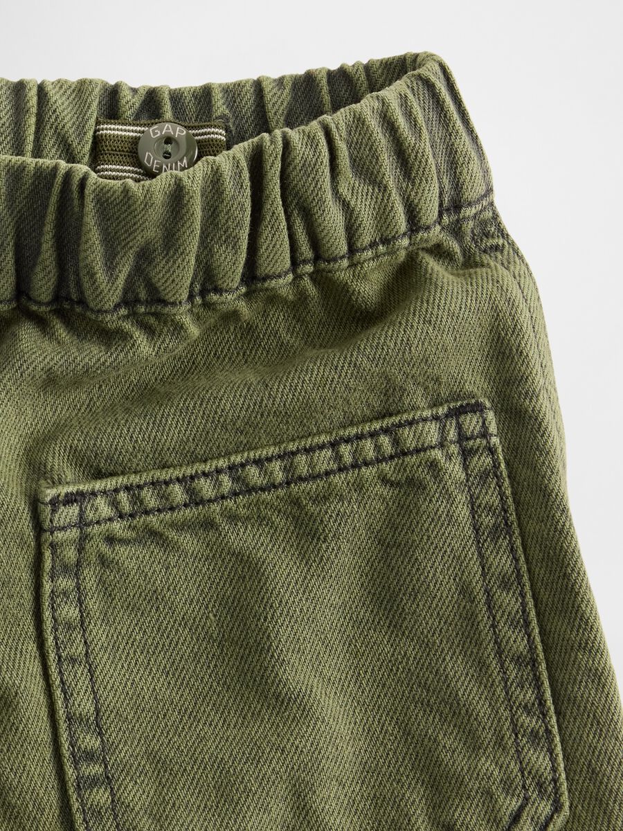 Green denim trousers for boys Baby Boy_2