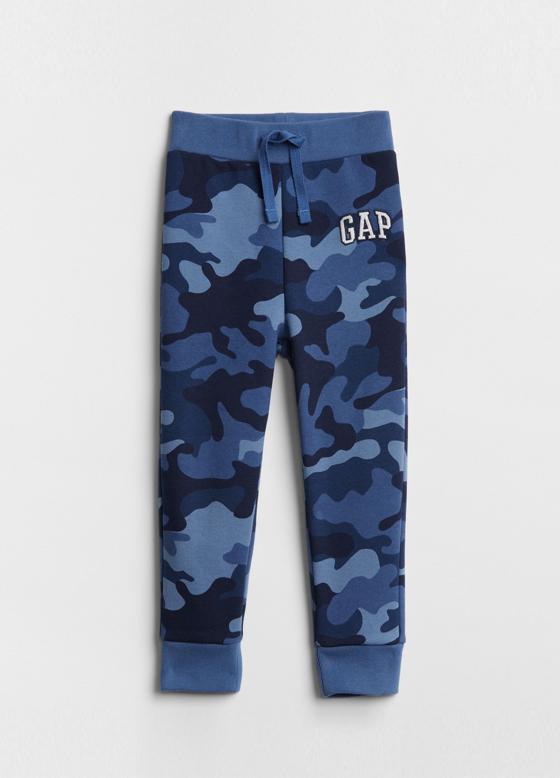Camo joggers with logo embroidery_0