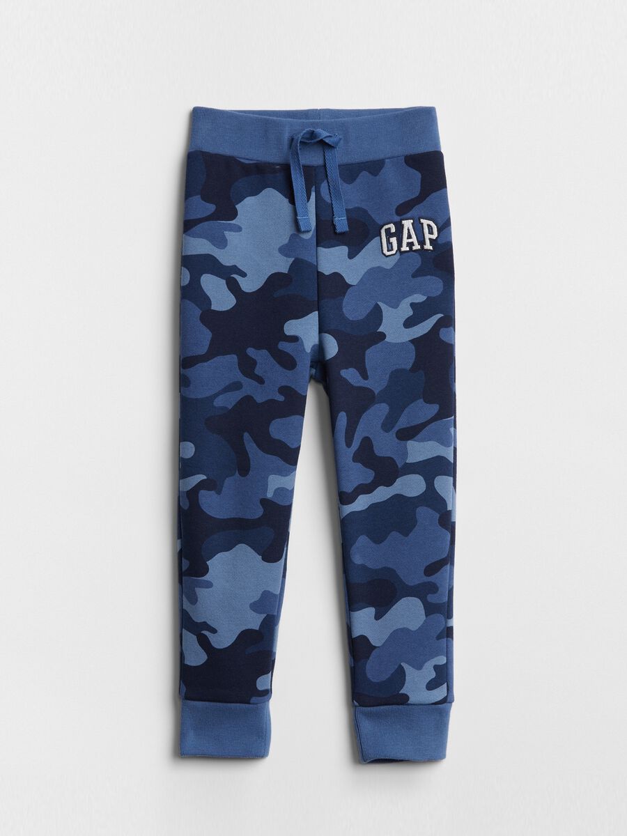 Joggers camouflage con ricamo logo Bimbo_0