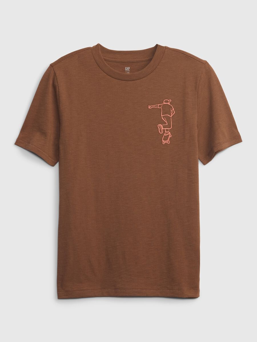 Cotton T-shirt with Bmx print Boy_0