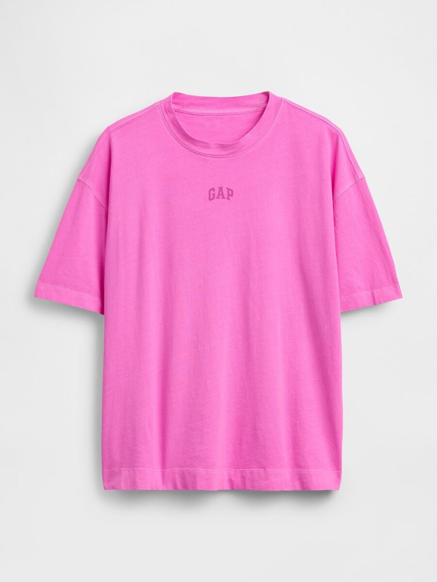 T-shirt a maniche corte in puro cotone Donna_4