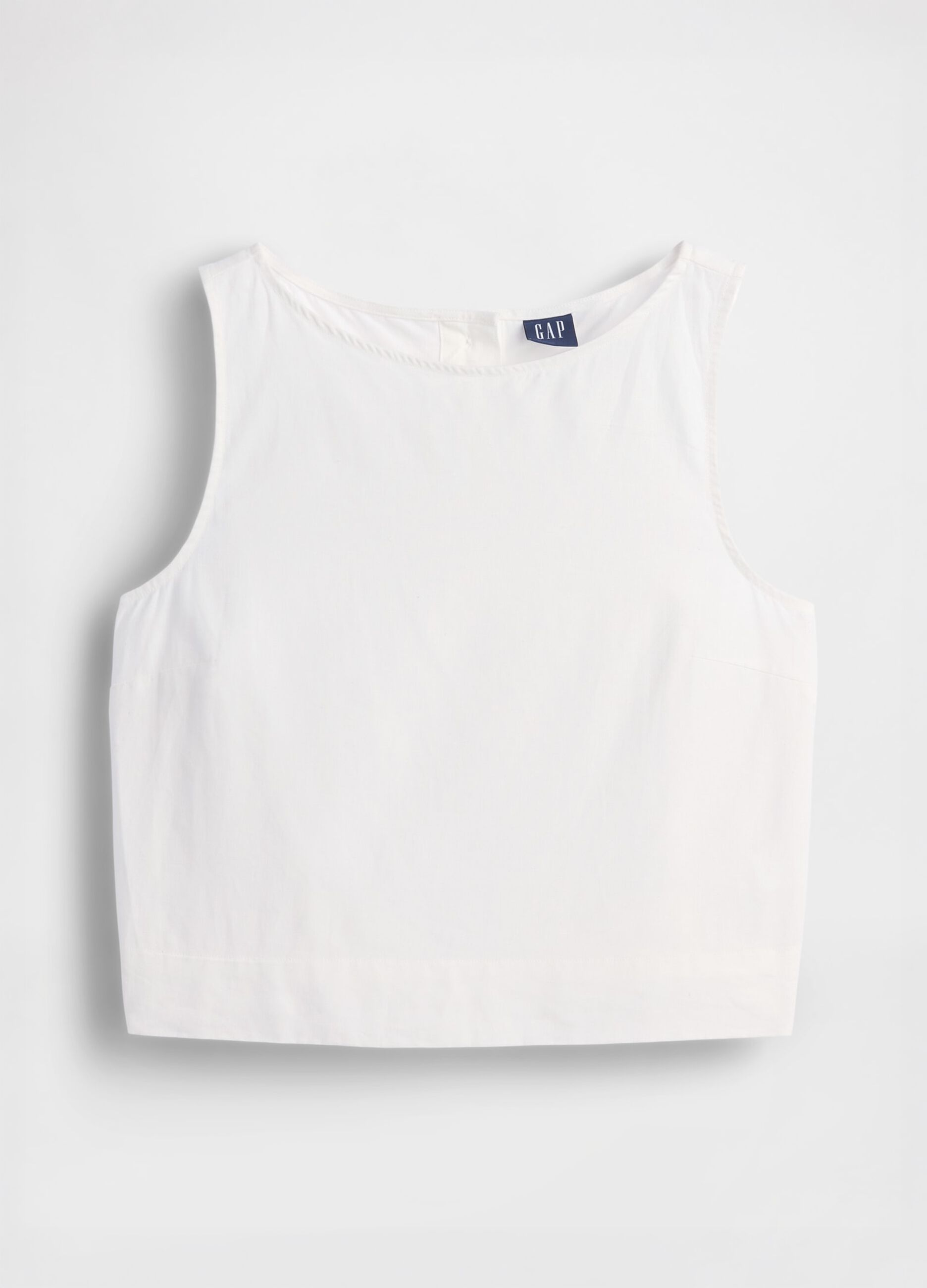 Tank top in misto lino