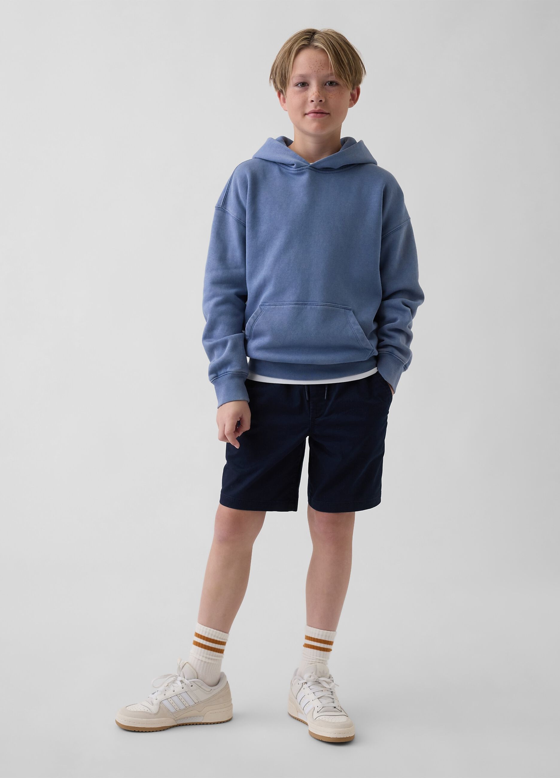 Shorts in cotone elasticizzato