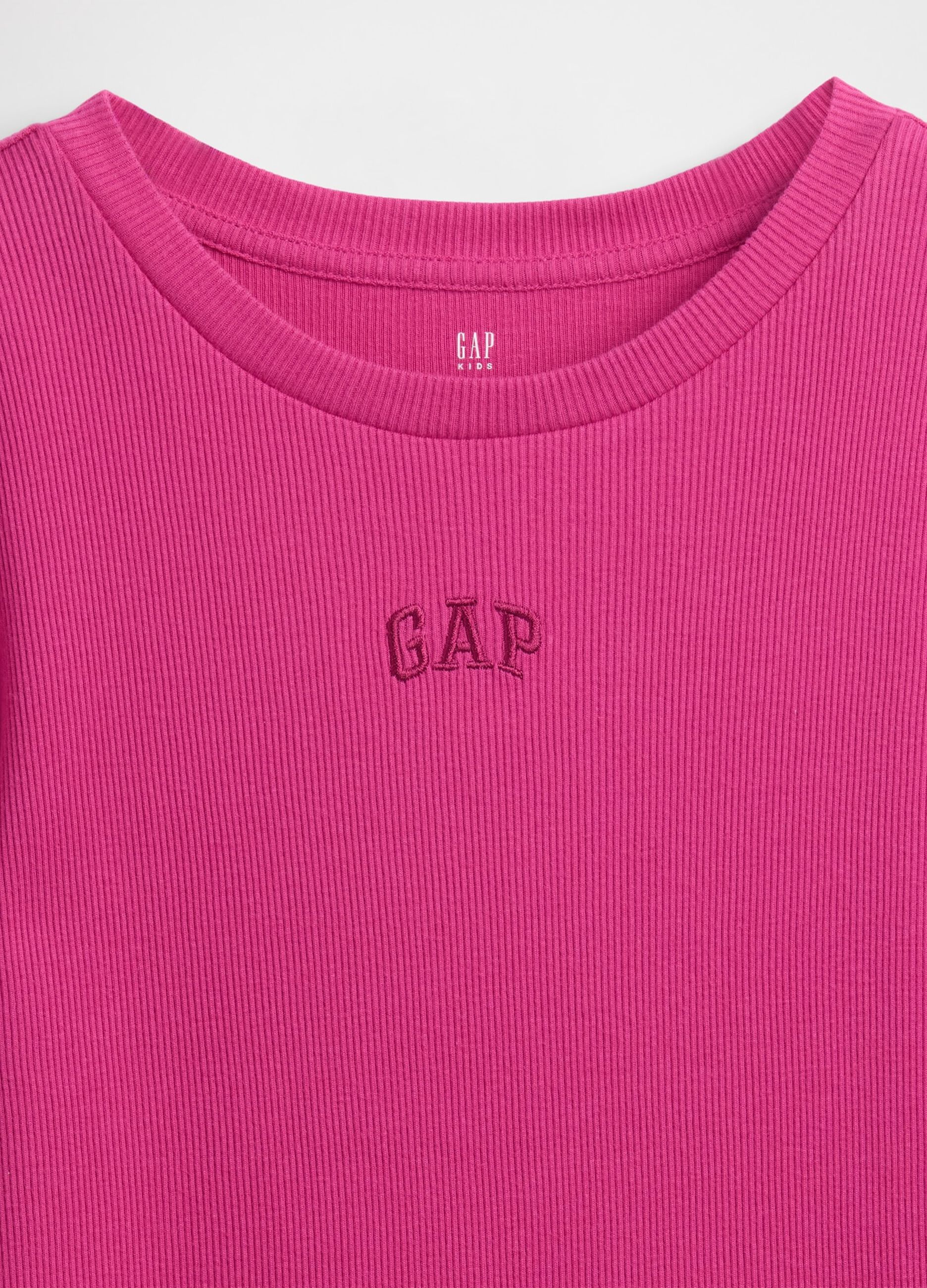 Cotton Long Sleeve Pink T-shirt_3