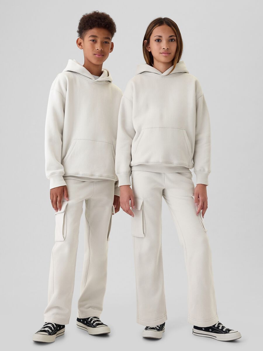 Joggers cargo in felpa Bambino_3