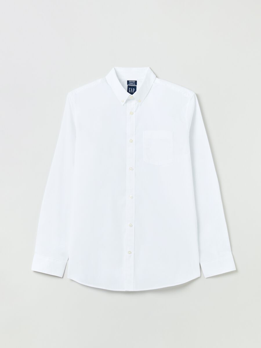Shirt with button-down collar and pocket Man_1