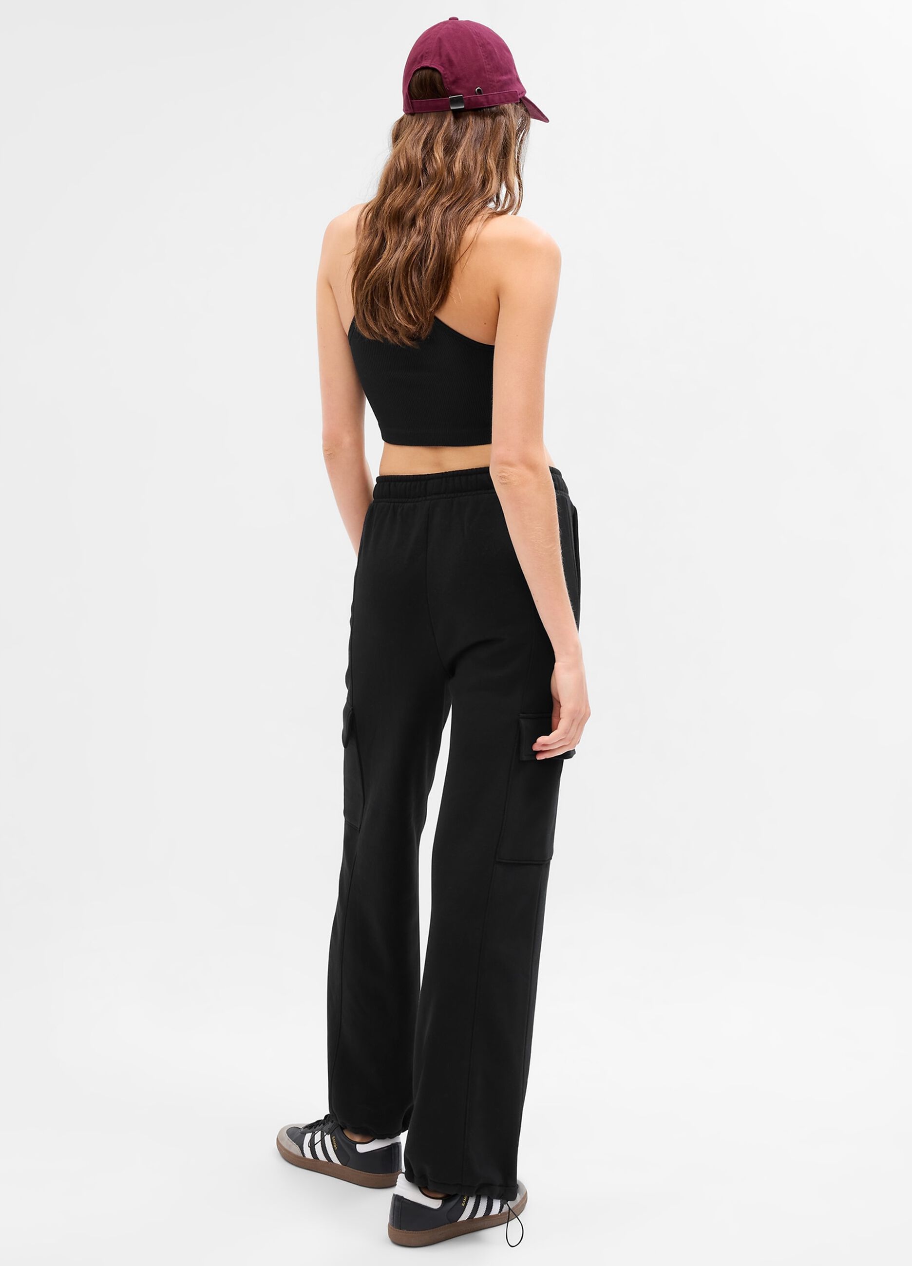 Joggers cargo in felpa_1