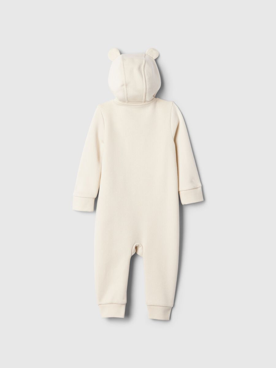 Tutina full-zip con cappuccio e ricamo logo Neonato_1