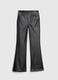 Pantalone flare fit effetto lucido_5