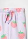 Joggers con coulisse e stampa fragole _2