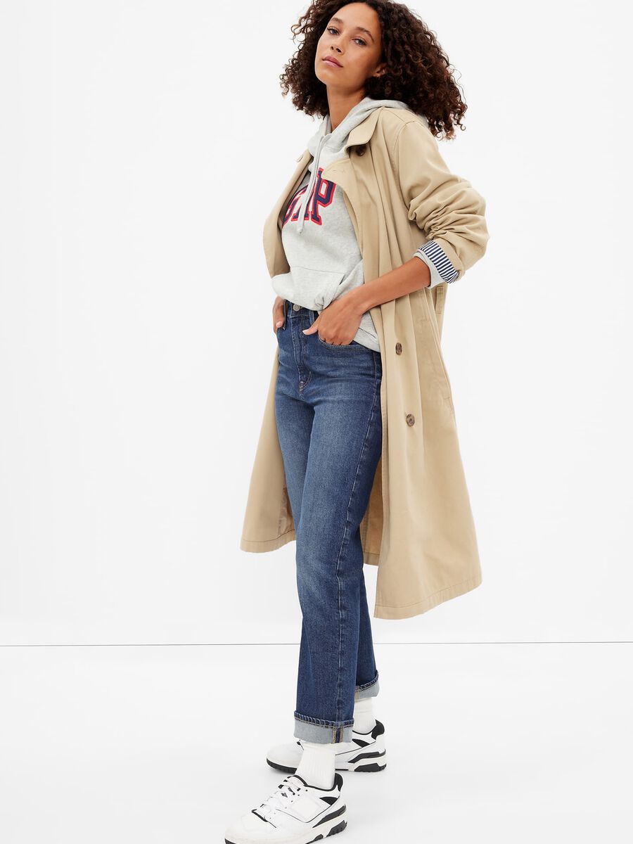 Jeans straight fit effetto maltinto Donna_0