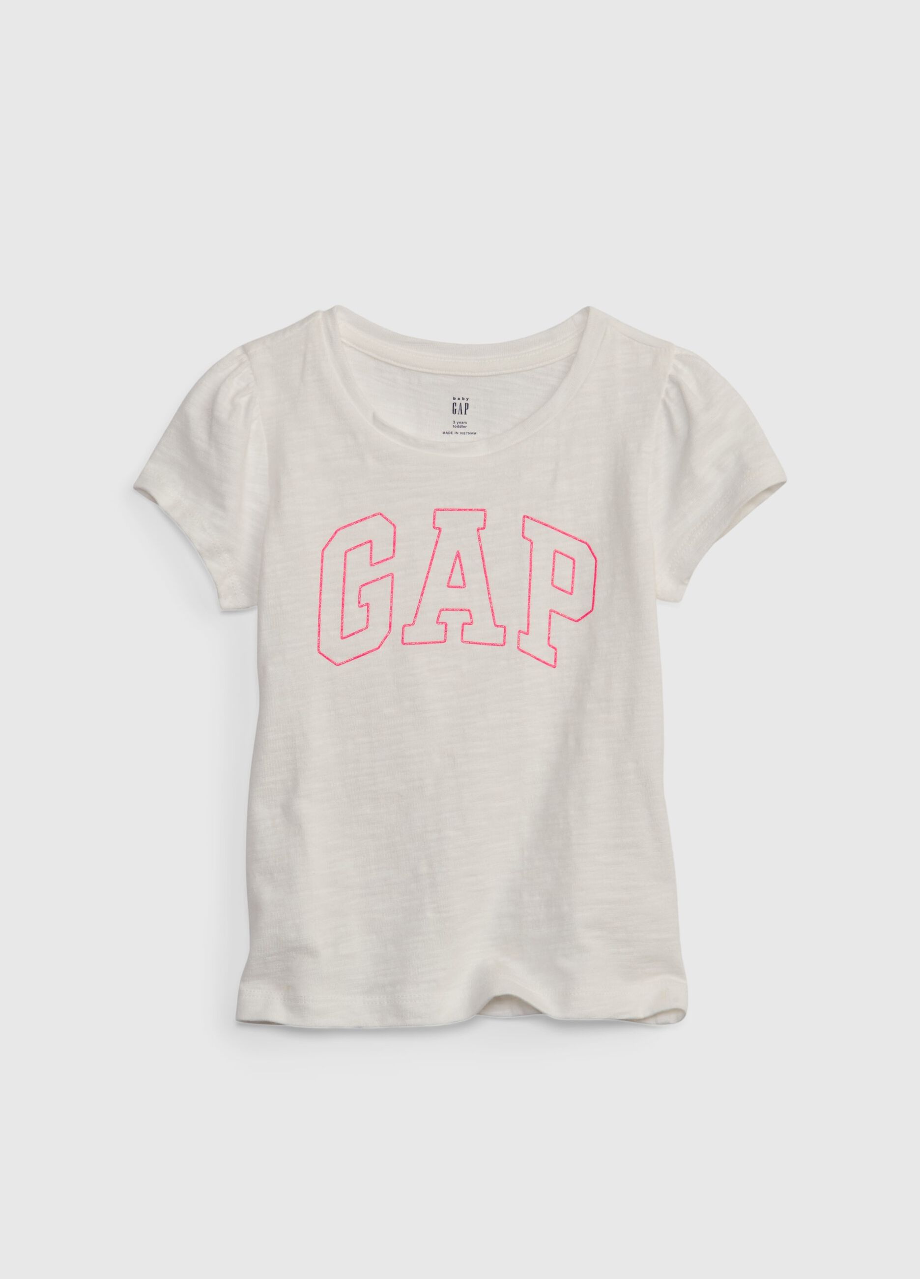 Cotton T-shirt with logo print