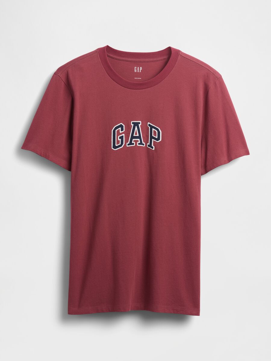 T-shirt rosa in cotone con logo Uomo_4