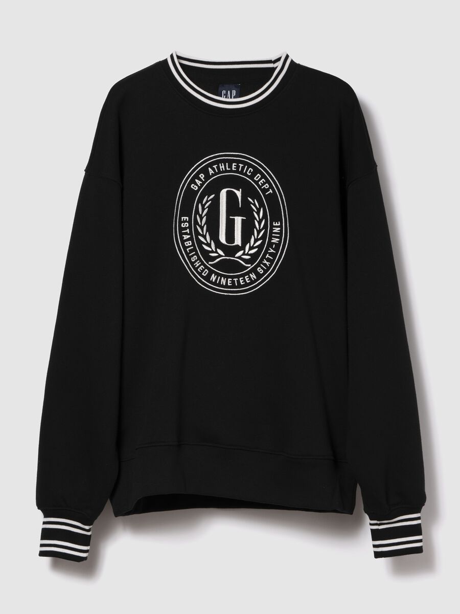 Black crew neck sweatshirt Woman_0