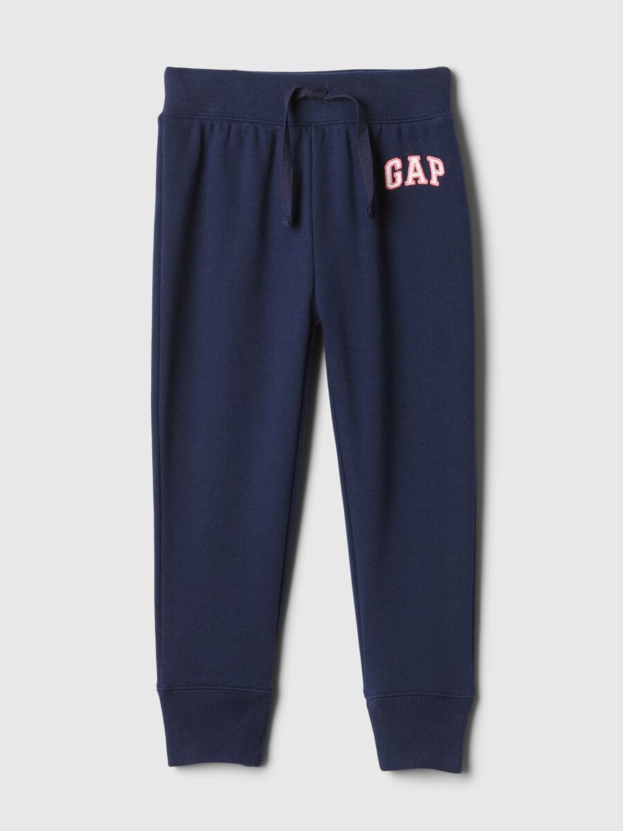 Fleece joggers with logo print Baby Girl_0