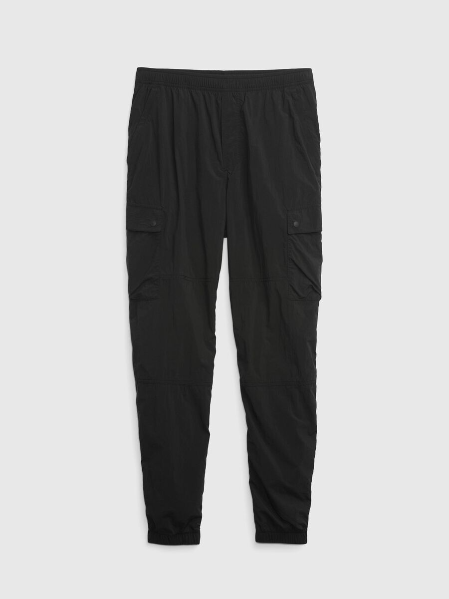 Cargo joggers in technical fabric Man_1