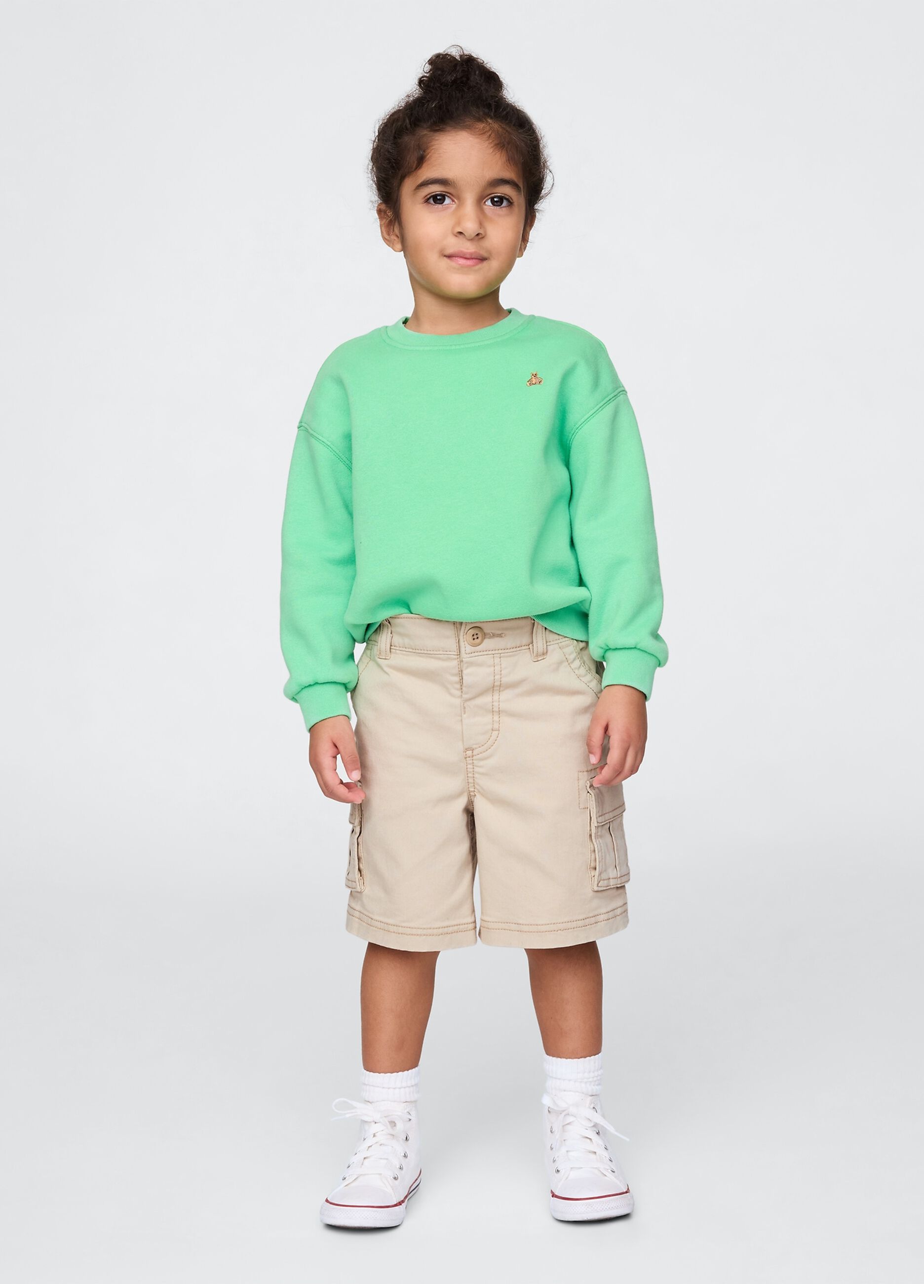 Bermuda cargo beige per bambini