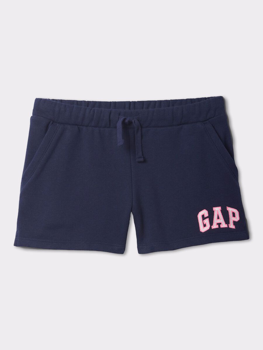 Shorts blu con logo GAP Kids Bambina_4