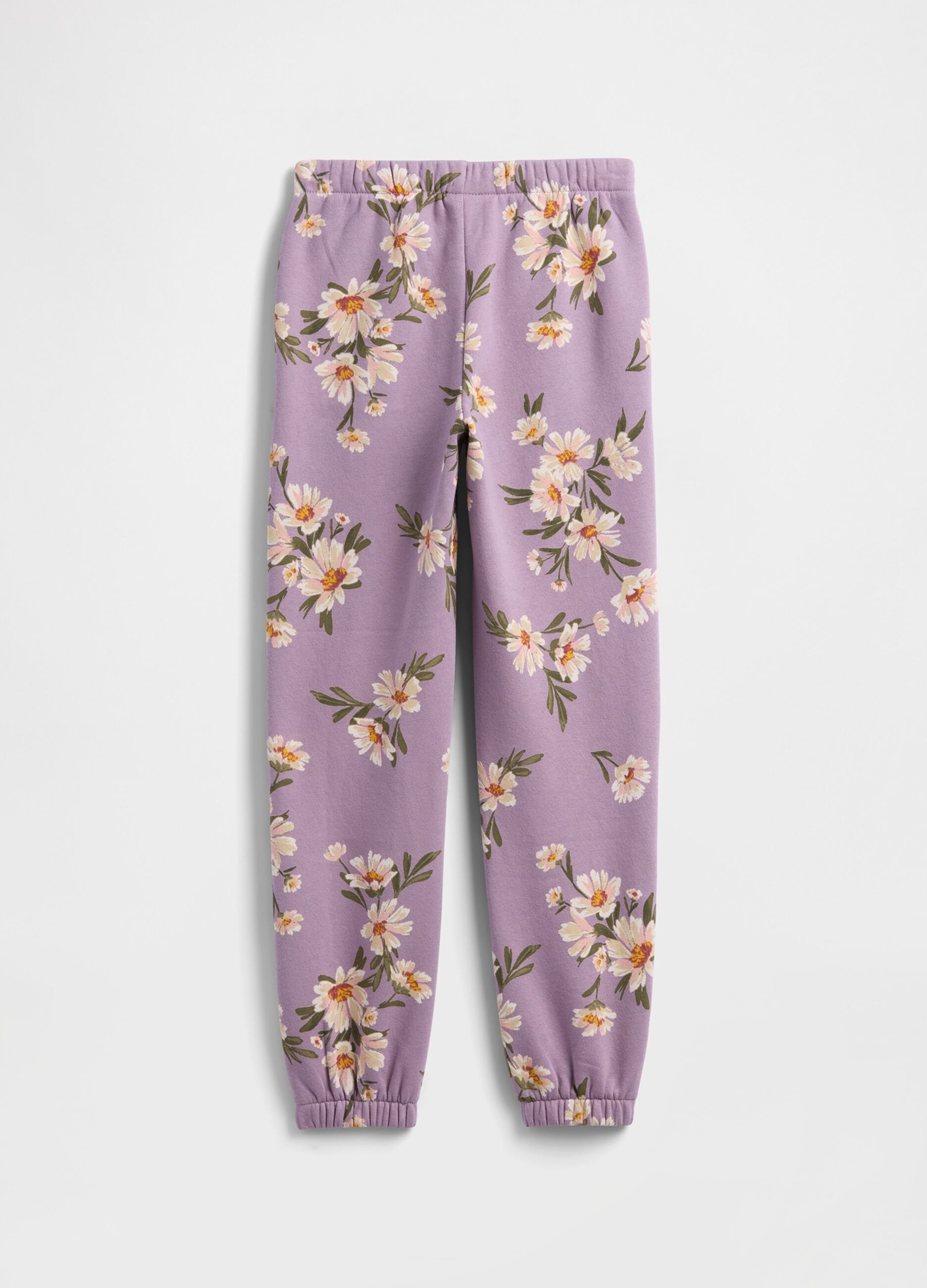 Pantaloni viola in misto cotone_1