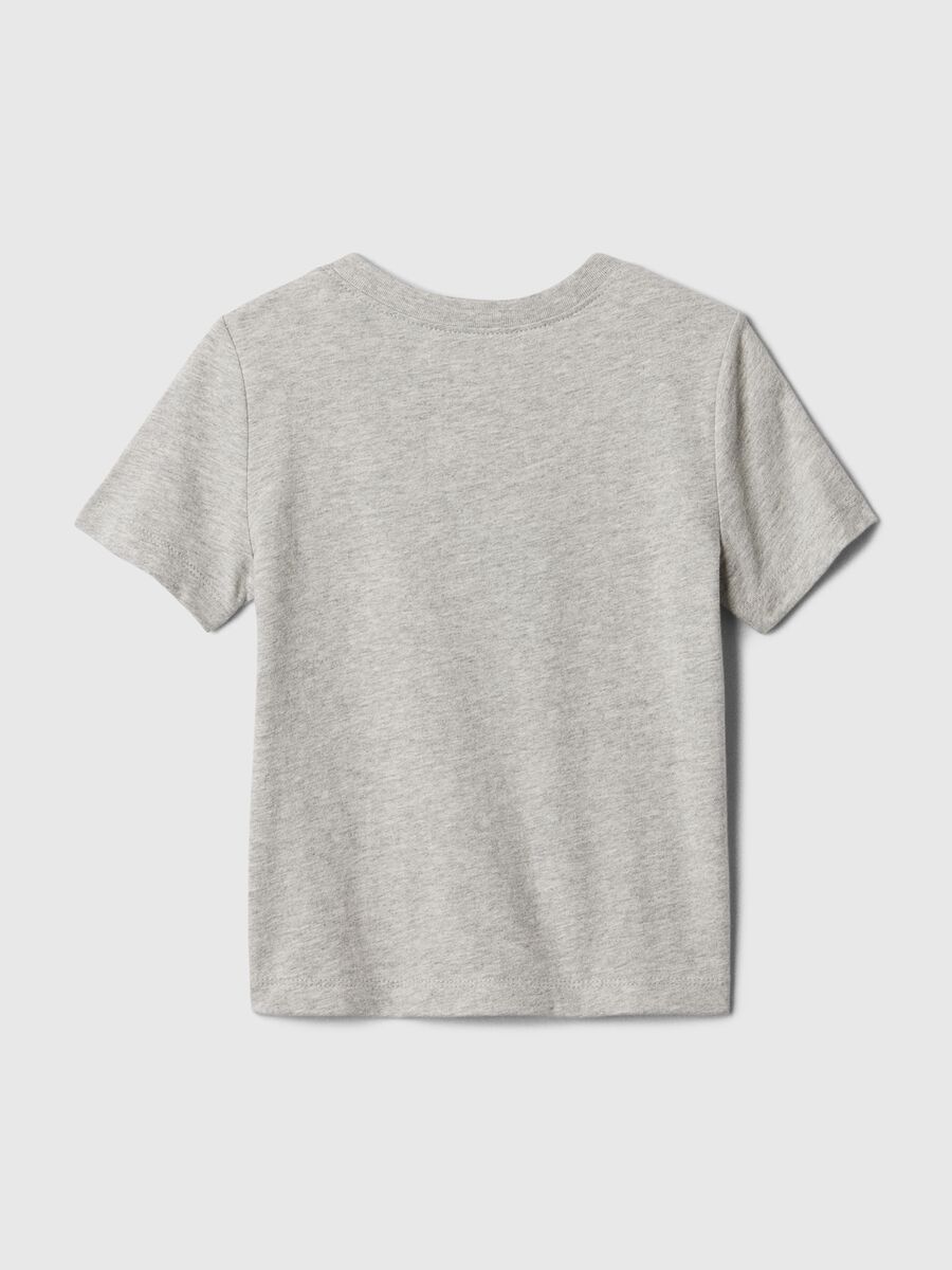 T-shirt grigia con logo GAP Bimbo_1