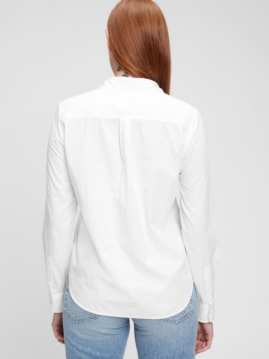 Cotton shirt with pocket Woman_4