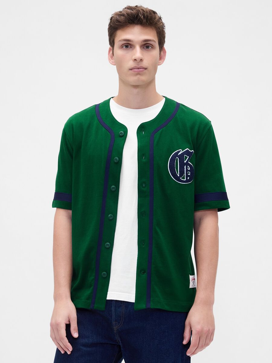 Green Cotton Cardigan Man_0