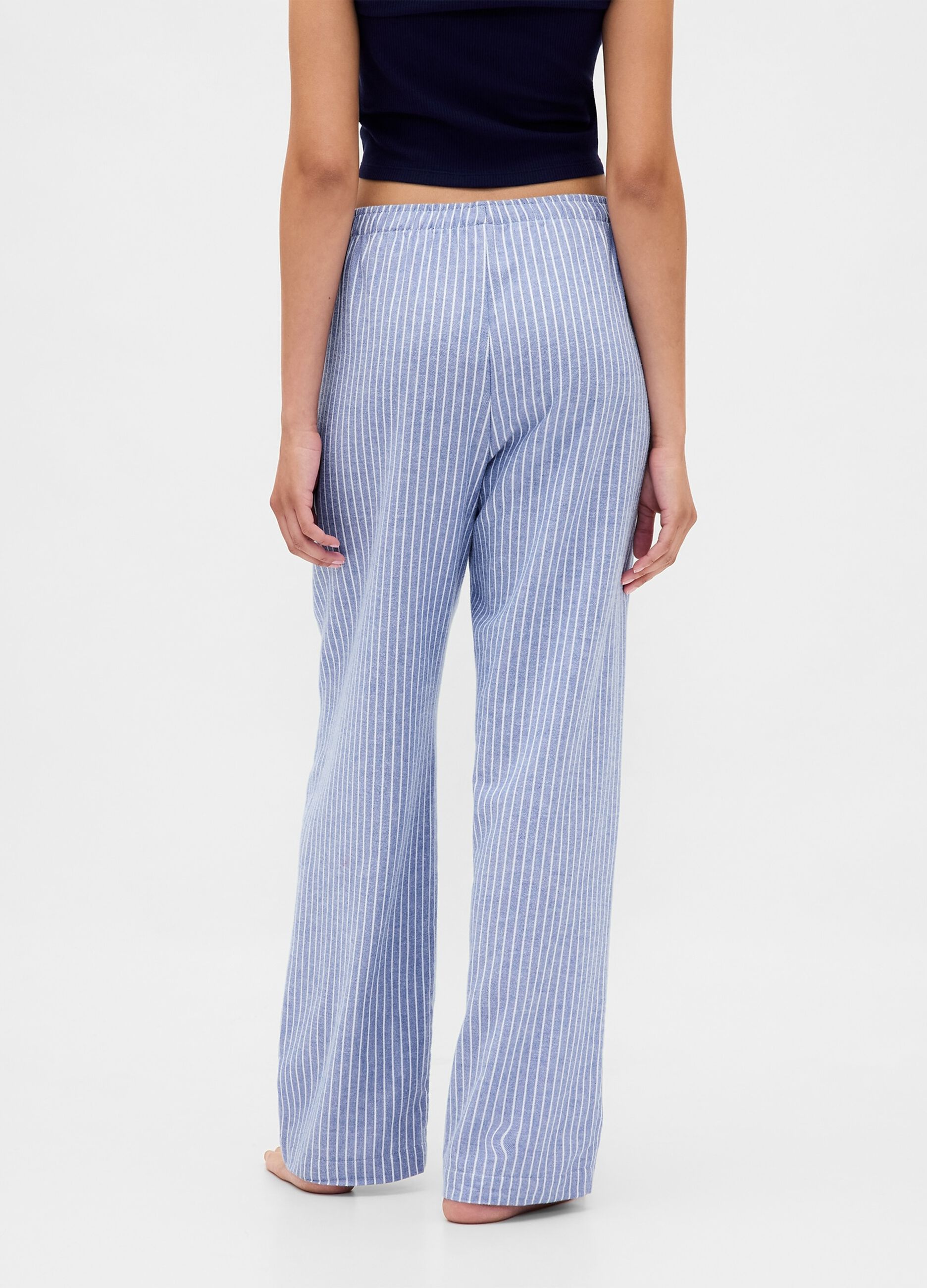 Pigiama azzurro in cotone_1