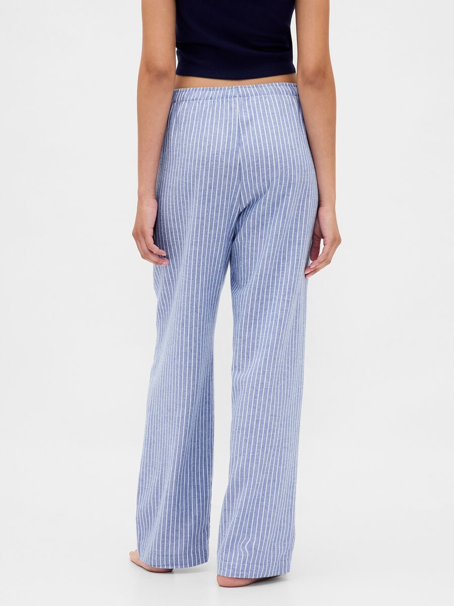 Pigiama azzurro in cotone Donna_1