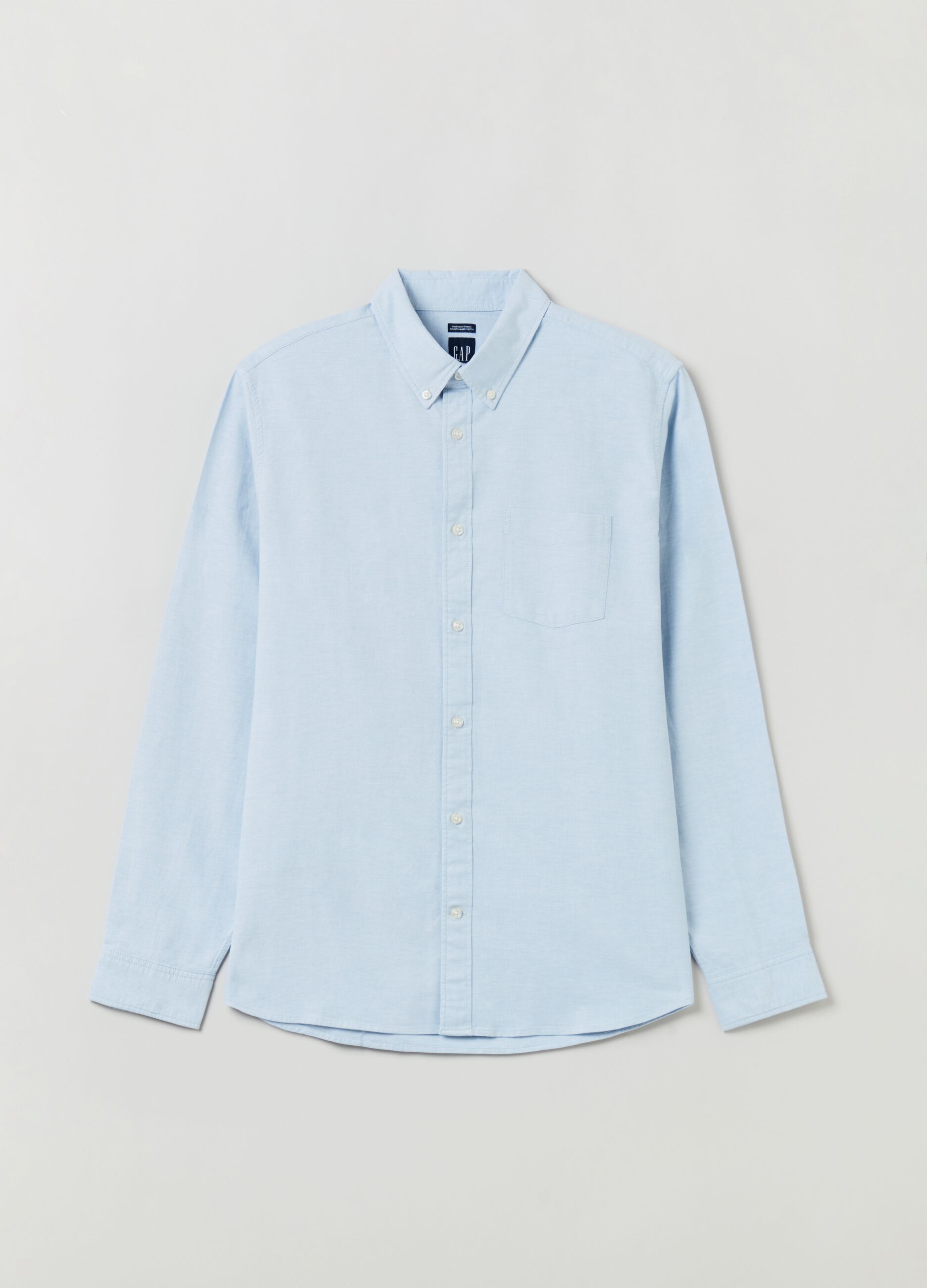 Camicia regular fit in cotone oxford_1