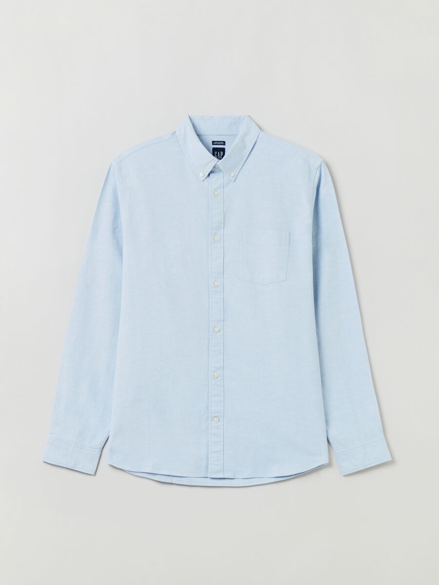 Camicia regular fit in cotone oxford Uomo_1
