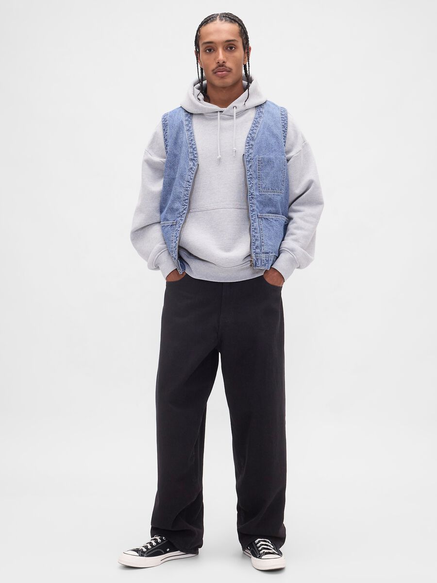 Cotton Denim Vest Man_1