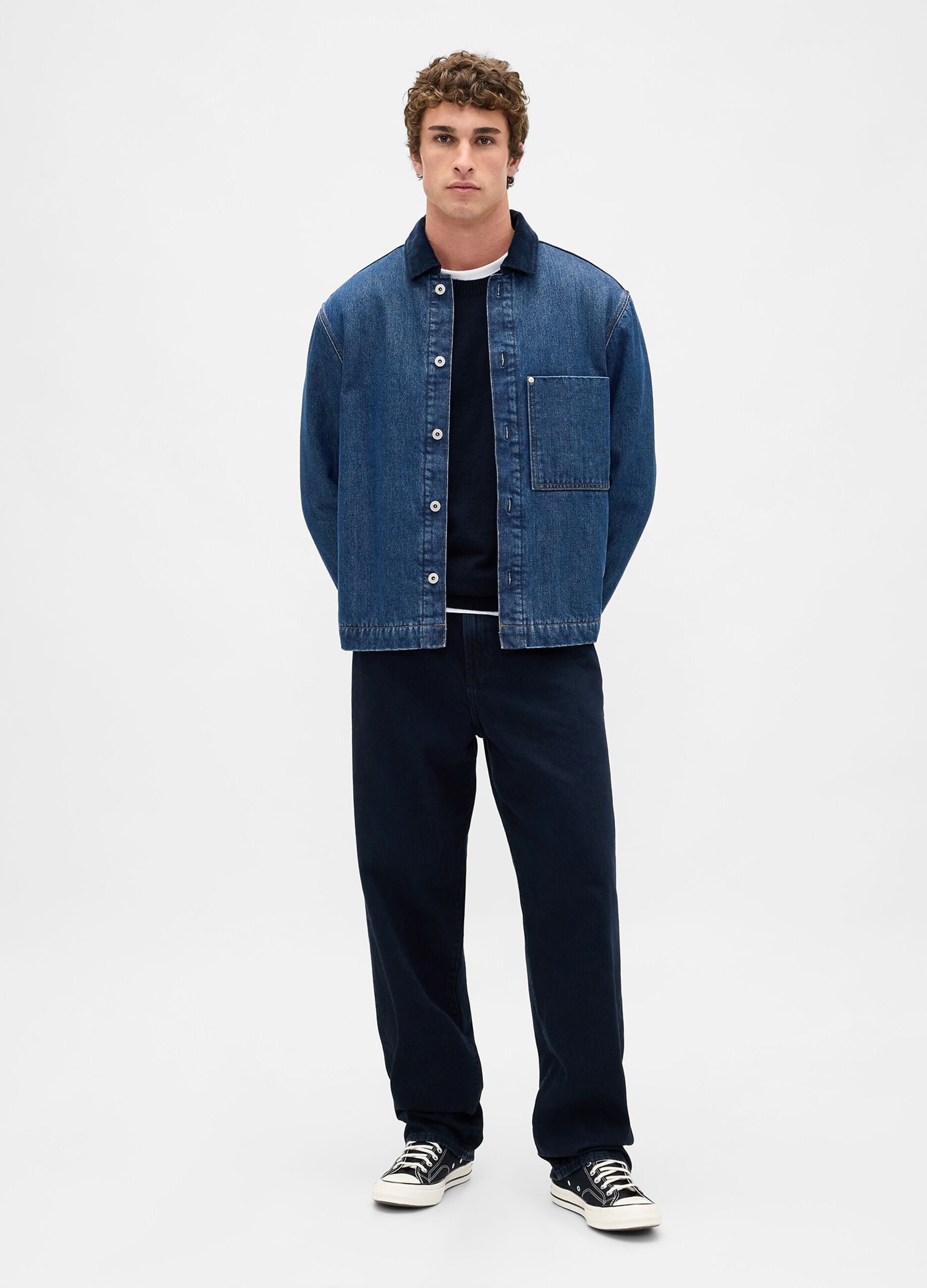 Maglione CashSoft girocollo in misto cotone