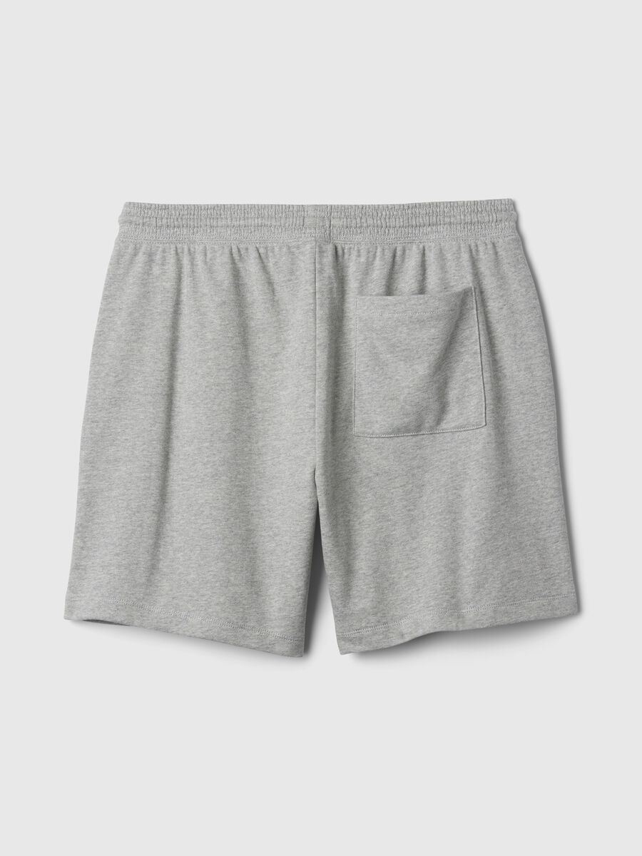 Shorts jogger in felpa stampa maxi logo Uomo_4