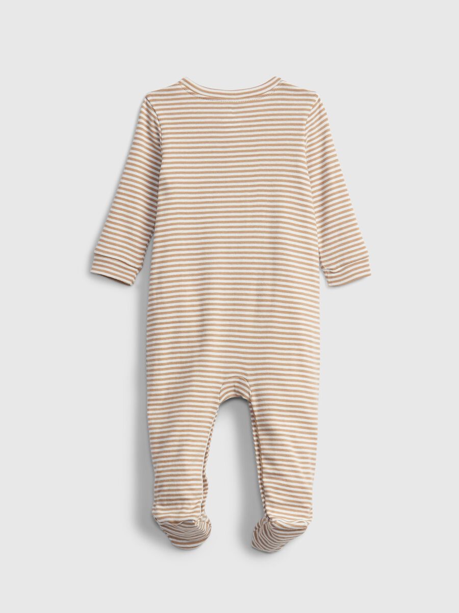 Striped onesie with feet Newborn_1